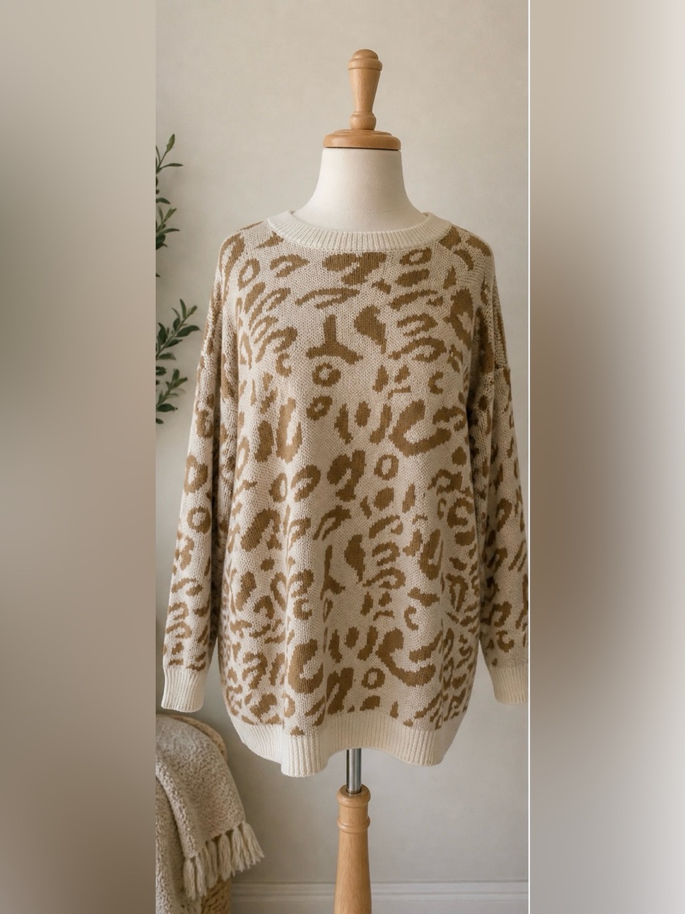 Vestidos Cheetah Print Sweater. Size L